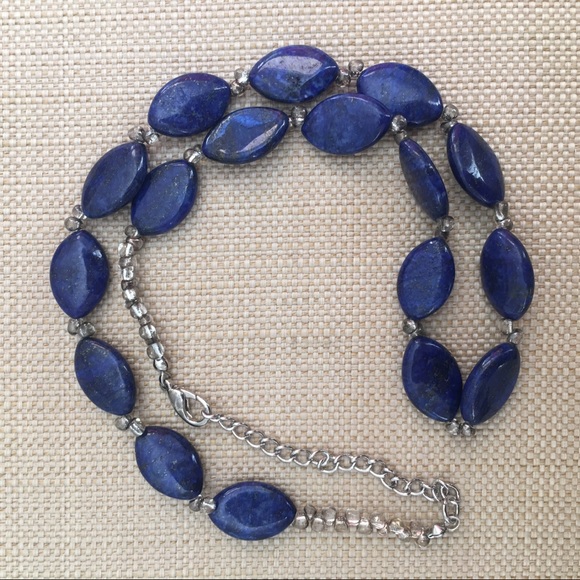 Natural lapis Lazuli bead necklace - Picture 2 of 5